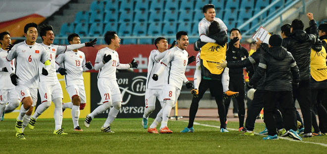 Những khoảnh khắc xúc động của U23 Việt Nam sau chiến thắng U23 Qata