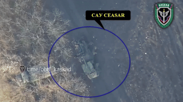 UAV tự sát Nga phá hủy pháo tự hành CAESAR Pháp chuyển cho Ukraine