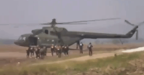 Đòn tập kích chính xác của Nga đã phá hủy hai trực thăng Mi-8