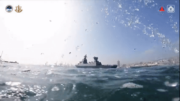 'Vòm Sắt trên biển' của Israel lần đầu thực chiến