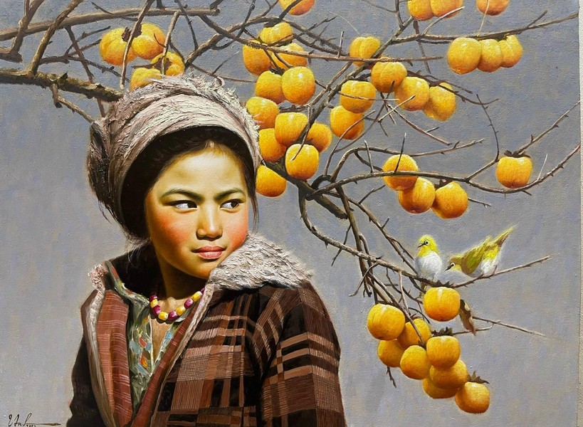 Cận cảnh các bức tranh vẽ phụ nữ đầy mê hoặc của họa sĩ Việt  ảnh 3