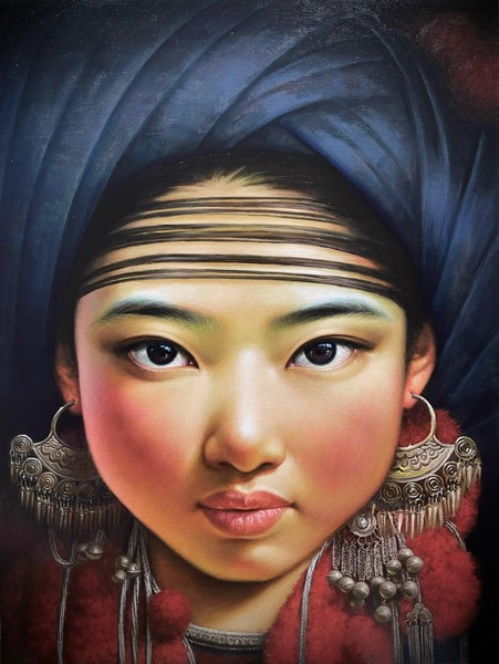 Cận cảnh các bức tranh vẽ phụ nữ đầy mê hoặc của họa sĩ Việt  ảnh 1