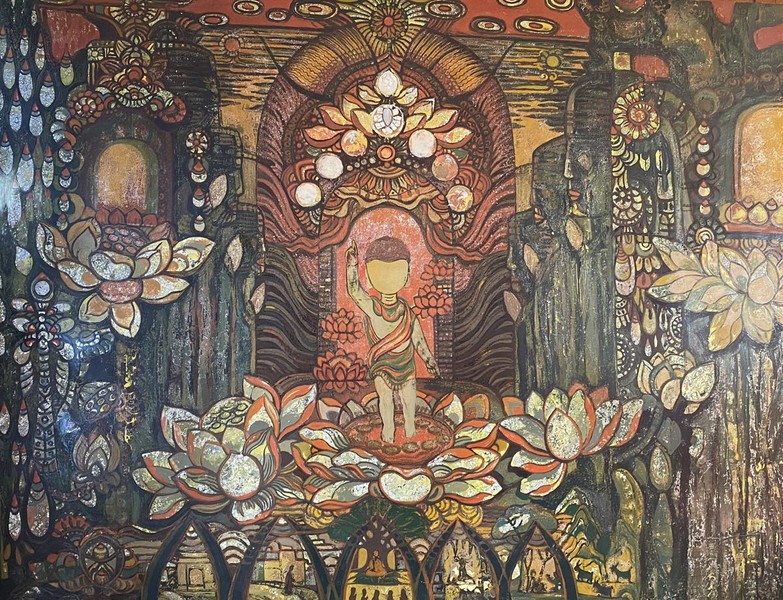 Hình ảnh hoa sen trong mỹ thuật Phật giáo ảnh 1