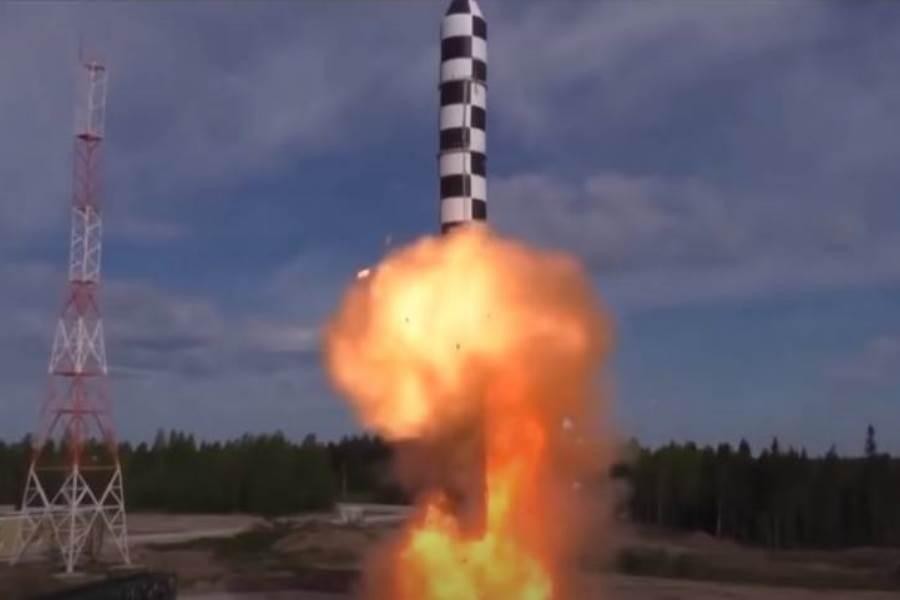 [ẢNH] Nga thông báo sẽ sớm bắt đầu các cuộc bay thử ICBM RS-28 Sarmat ảnh 1