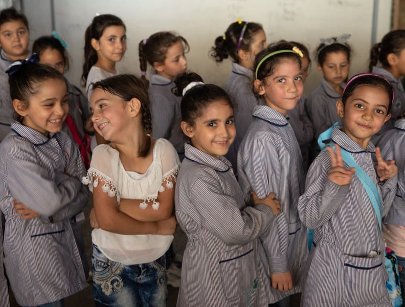 [Ảnh] Niềm vui được đi học trở lại của trẻ tị nạn Syria
