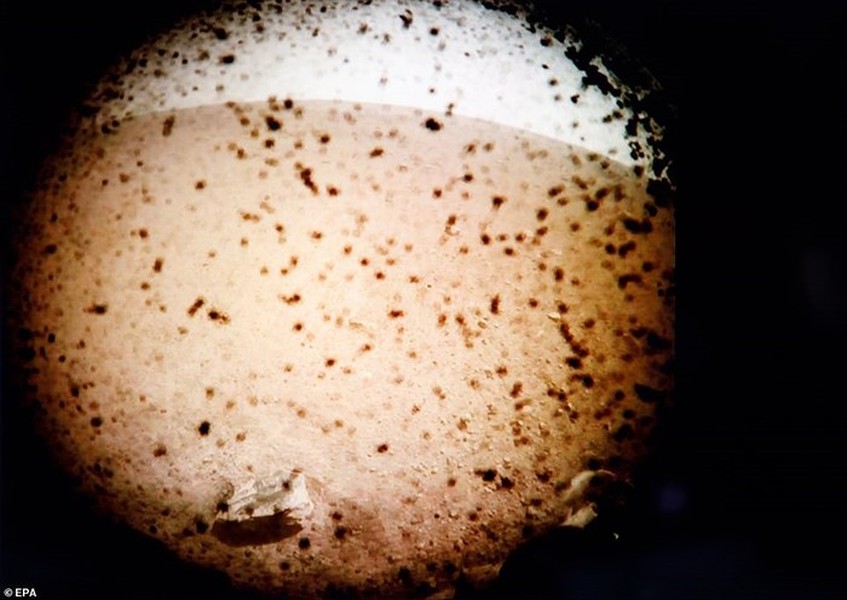 [ẢNH] Hình ảnh rõ nét đầu tiên robot thám hiểm Insight gửi về từ sao Hỏa