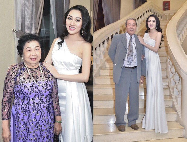 Hoa hậu Huỳnh Thúy Anh đẹp gợi cảm trong tiệc mừng sinh nhật