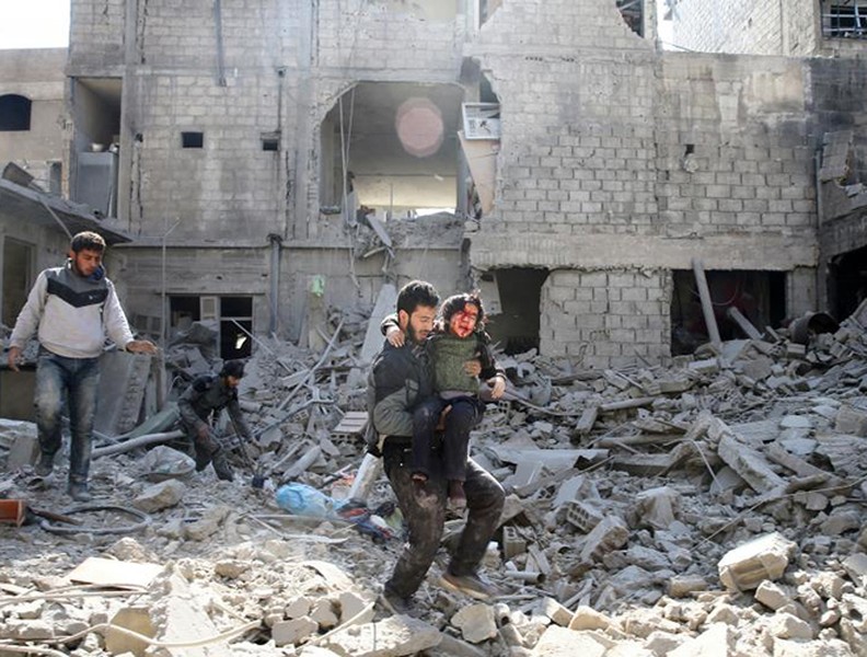 Cảnh điêu tàn xót xa ở Đông Ghouta vì chiến tranh tàn phá (2)