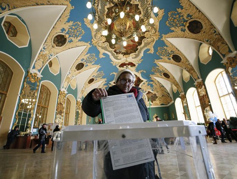 [ẢNH] Cuộc bầu cử Tổng thống Nga qua lăng kính báo giới phương Tây