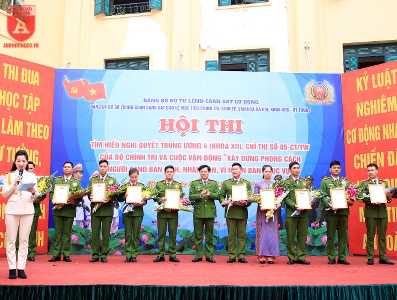 Hội thi thể hiện trí tuệ, bản lĩnh chính trị của Trung đoàn Cảnh sát Bảo vệ mục tiêu