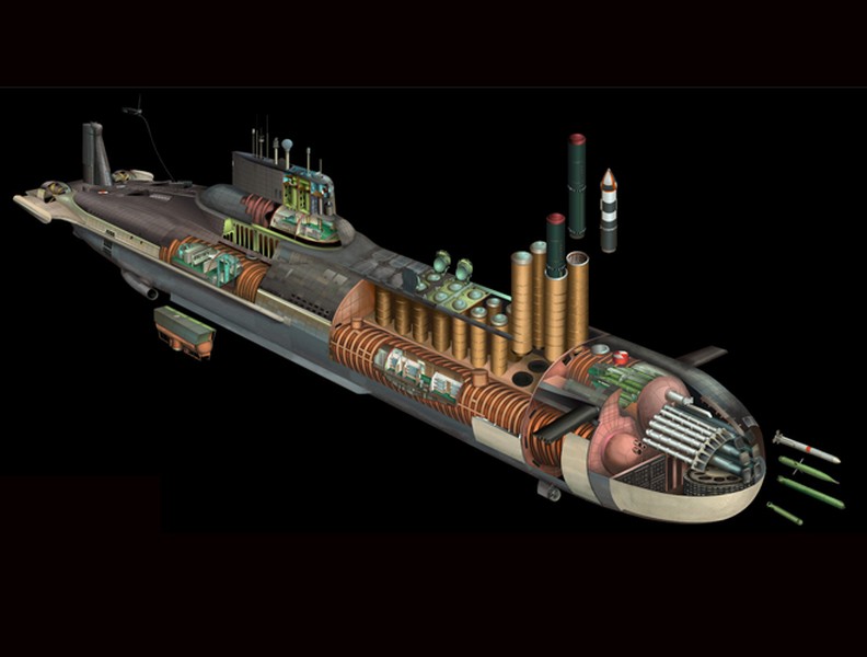 Khám phá siêu tàu ngầm hạt nhân lớn hơn cả tàu sân bay của Liên Xô