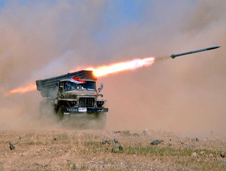 Bão lửa BM-21 Grad có trong biên chế trong lục quân Việt Nam