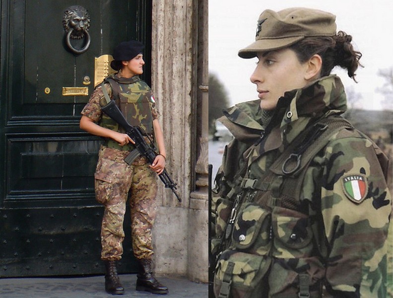 Vẻ đẹp vạn người mê của những nữ binh sĩ Italy