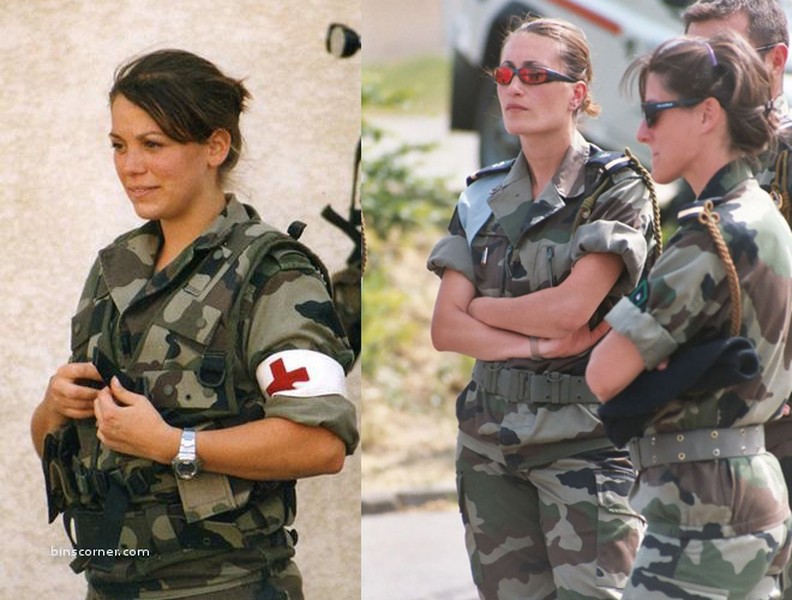 Vẻ đẹp quý phái của nữ binh sĩ Pháp