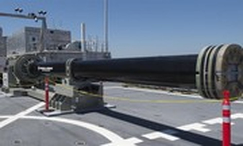 Pháo điện từ có thể bắn thủng tàu chiến đối phương của hải quân Mỹ