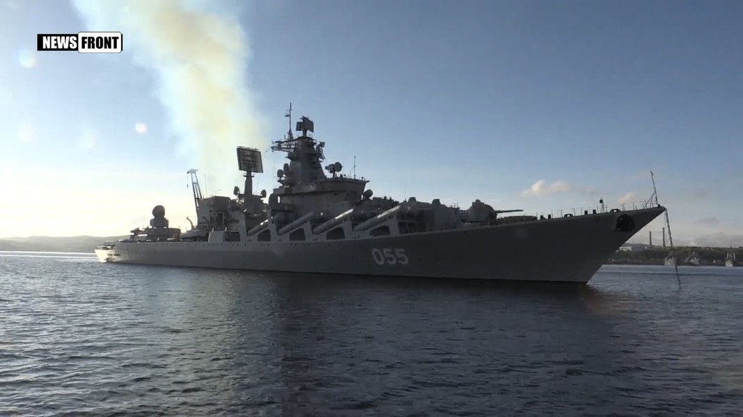 [ẢNH] Sức mạnh siêu khủng của tuần dương hạm Nga đang nã tên lửa ngoài khơi Syria