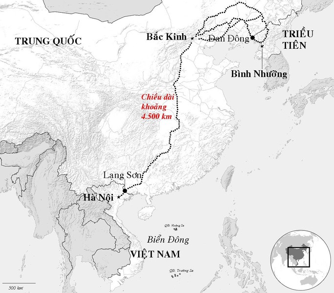 [ẢNH] Vì sao đoàn tàu bọc thép chở ông Kim Jong-un chỉ dừng ở Lạng Sơn mà không tới Hà Nội?