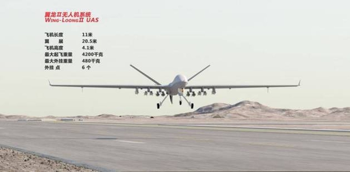 [ẢNH] UAV mạnh nhất Trung Quốc bị tên lửa Nga bắn hạ tại Trung Đông