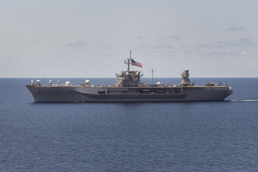 [ẢNH] Soái hạm Mỹ chỉ huy đồng minh tập trận tại Biển Đông