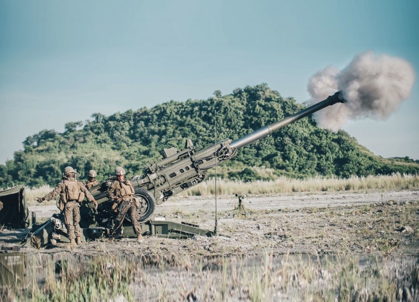 [ẢNH] Lựu pháo mạnh nhất thế giới của Mỹ khai hỏa dữ dội trên đất Philippines