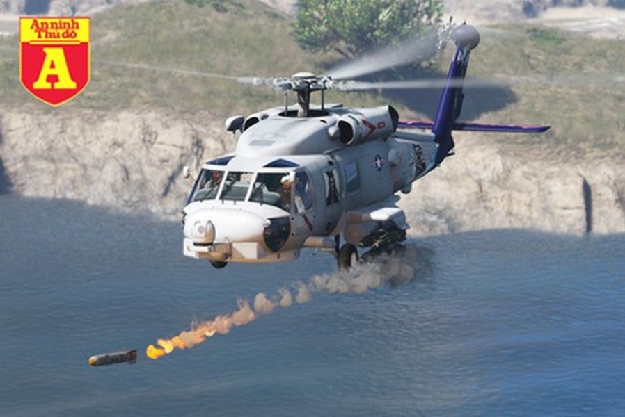 [ẢNH] Trực thăng săn ngầm đáng sợ MH-60R Sea Hawk của tàu sân bay Mỹ