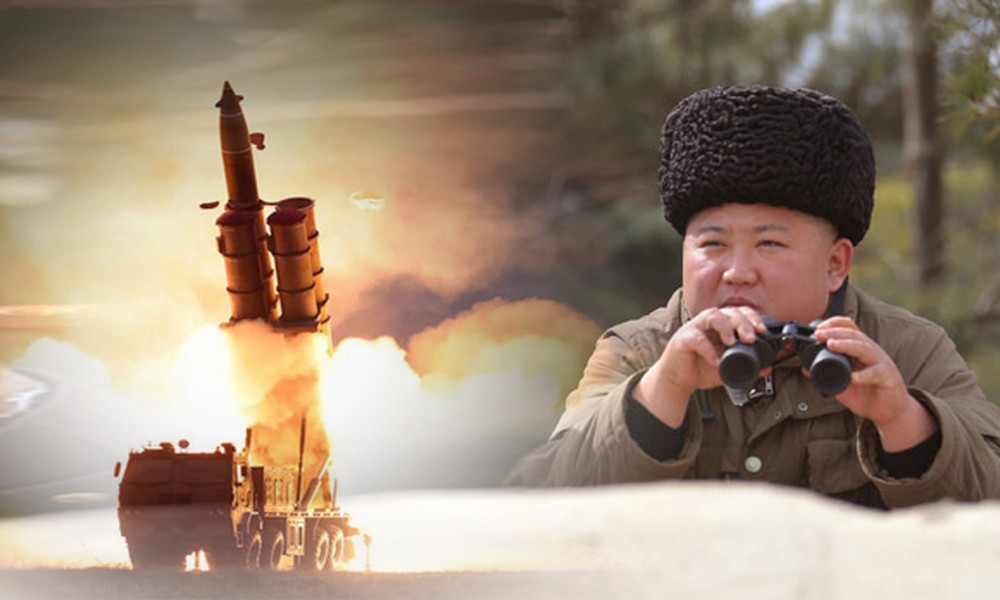 [ẢNH] Chủ tịch Triều Tiên thị sát vụ thử pháo phóng loạt có sức mạnh hủy diệt