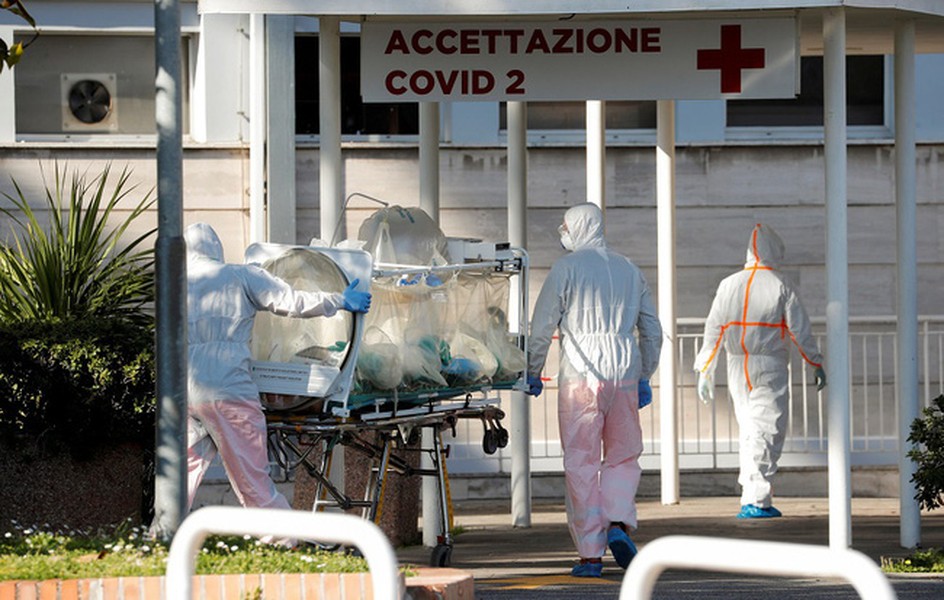 [ẢNH] Italy vượt Trung Quốc trở thành nước có số ca nhiễm Covid-19 nhiều thứ hai thế giới