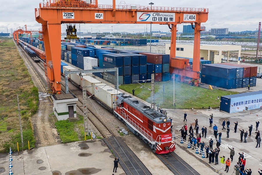 [ẢNH] Đoàn tàu hỏa rời Vũ Hán tới châu Âu, thương mại Trung Quốc bắt đầu hồi phục