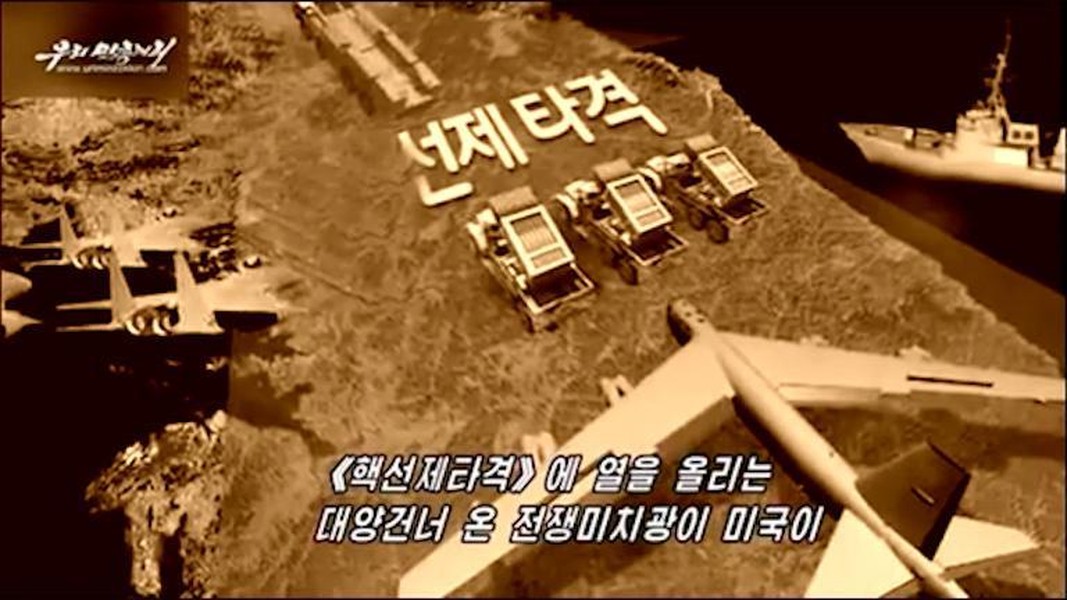 Triều Tiên công bố video giả định tấn công tàu sân bay và máy bay Mỹ