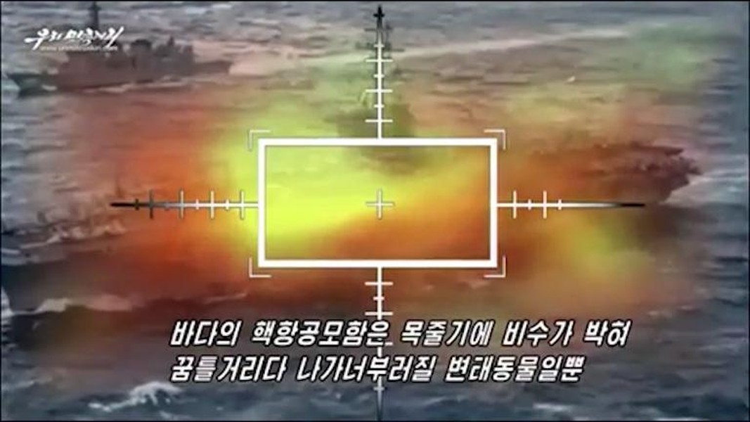 Triều Tiên công bố video giả định tấn công tàu sân bay và máy bay Mỹ