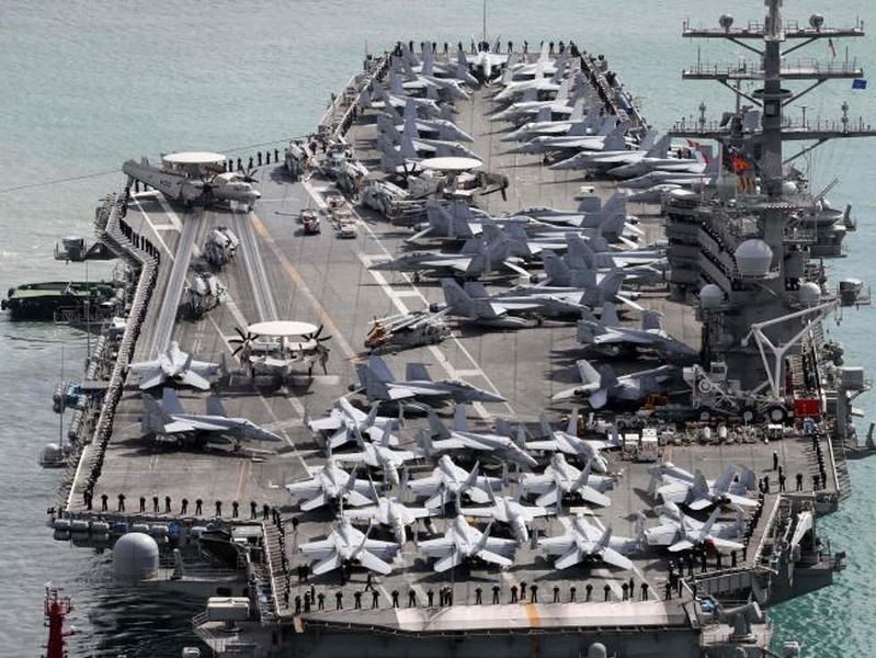 Mỹ di chuyển 3 nhóm tàu sân bay chuẩn bị tập trận tại Thái Bình Dương