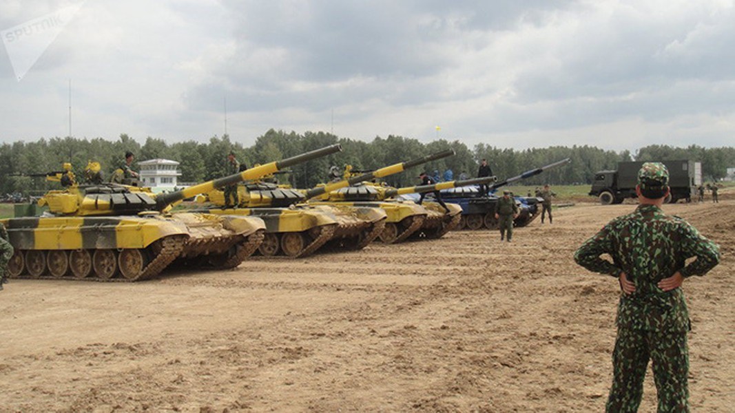 [ẢNH] Nga bất ngờ cấp cho Việt Nam tới 4 chiếc T-72B3 để thi đấu Tank Biathlon 2018