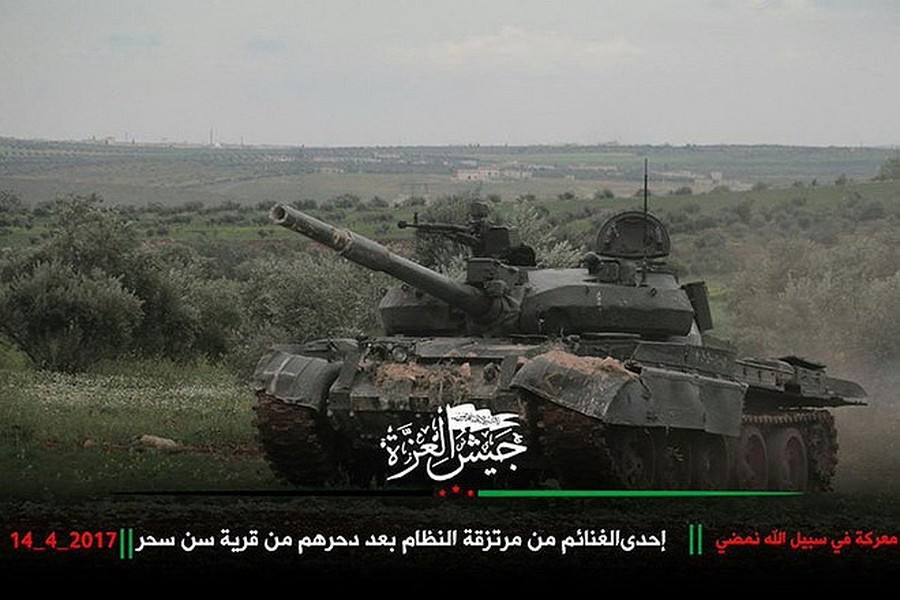 [ẢNH] Nga bất ngờ cung cấp cho Syria phiên bản xe tăng T-62 đặc biệt để đánh Idlib