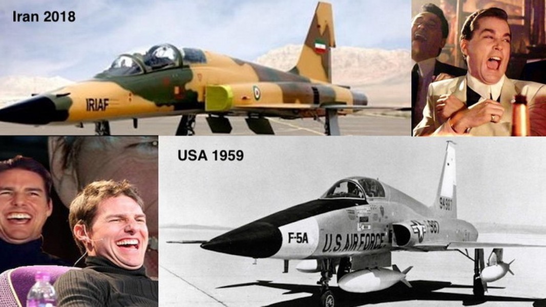 [ẢNH] Mỹ cười nhạt khi tiêm kích tối tân nhất Iran giống hệt F-5 ra đời đã nửa thế kỷ