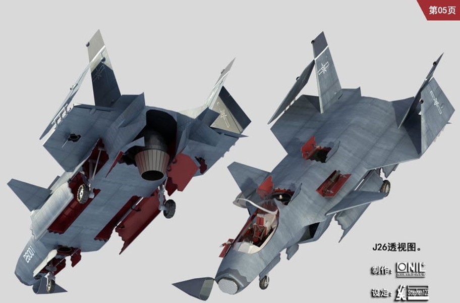 [ẢNH] Trung Quốc sớm hoàn thiện tiêm kích tàng hình J-26 khi nắm trong tay bí mật F-35B?