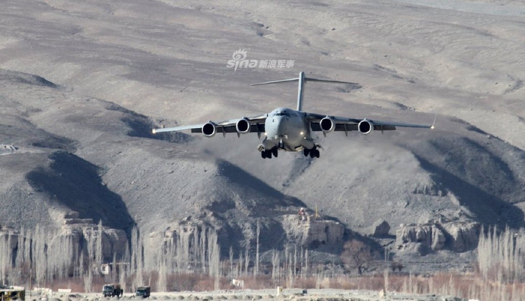 [ẢNH] Ấn Độ gây choáng cho Trung Quốc khi đưa được phi đội C-17 lên địa bàn chiến lược
