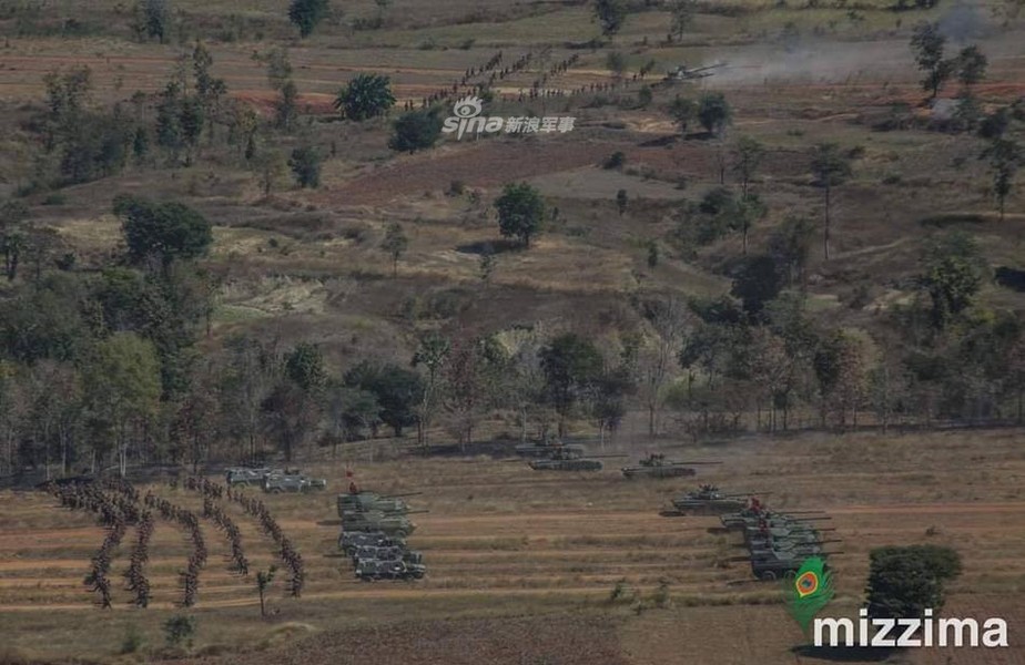 [ẢNH] Hình ảnh cuộc tập trận cực lớn của Quân đội Myanmar - Con hổ mới của ASEAN