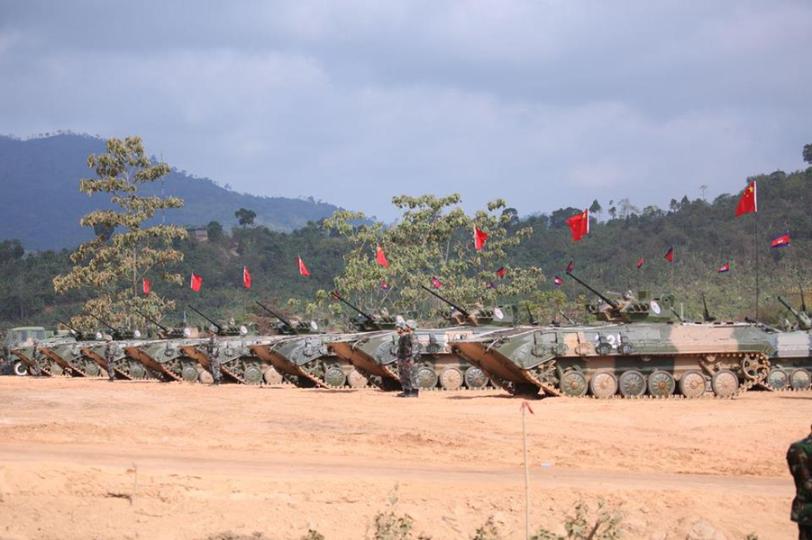 [ẢNH] Xe tăng T-55 nâng cấp cực mạnh của Campuchia tham gia tập trận cùng Trung Quốc