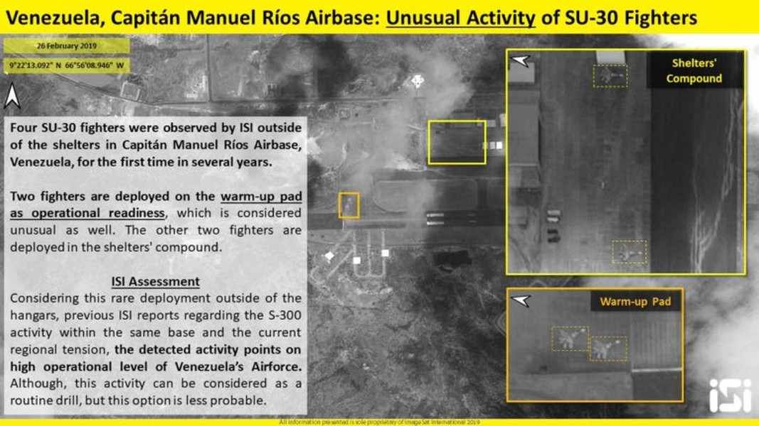 [ẢNH] Vệ tinh Israel tiết lộ tình trạng trực chiến đặc biệt của S-300VM và Su-30MK2 Venezuela