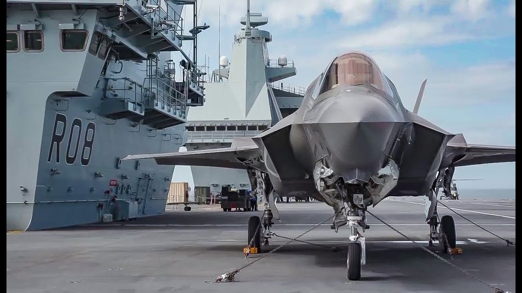 [ẢNH] Tàu sân bay Anh mang đầy F-35 chuẩn bị tới biển Đông