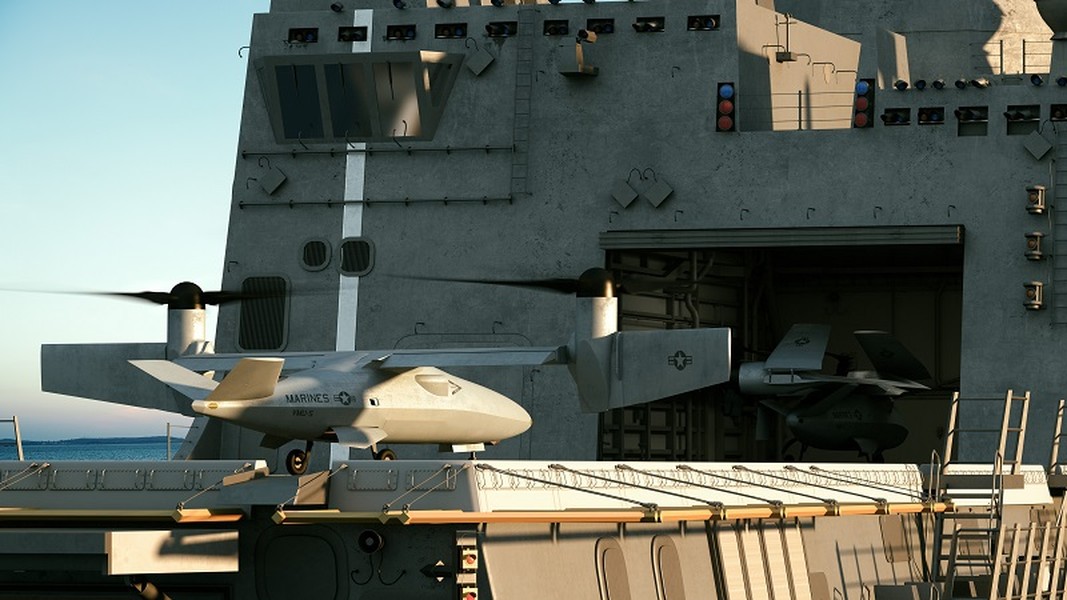 [ẢNH] Sở hữu ‘quái điểu’ UCAV V-247 Vigilant, thủy quân lục chiến Mỹ như ‘hổ thêm cánh’
