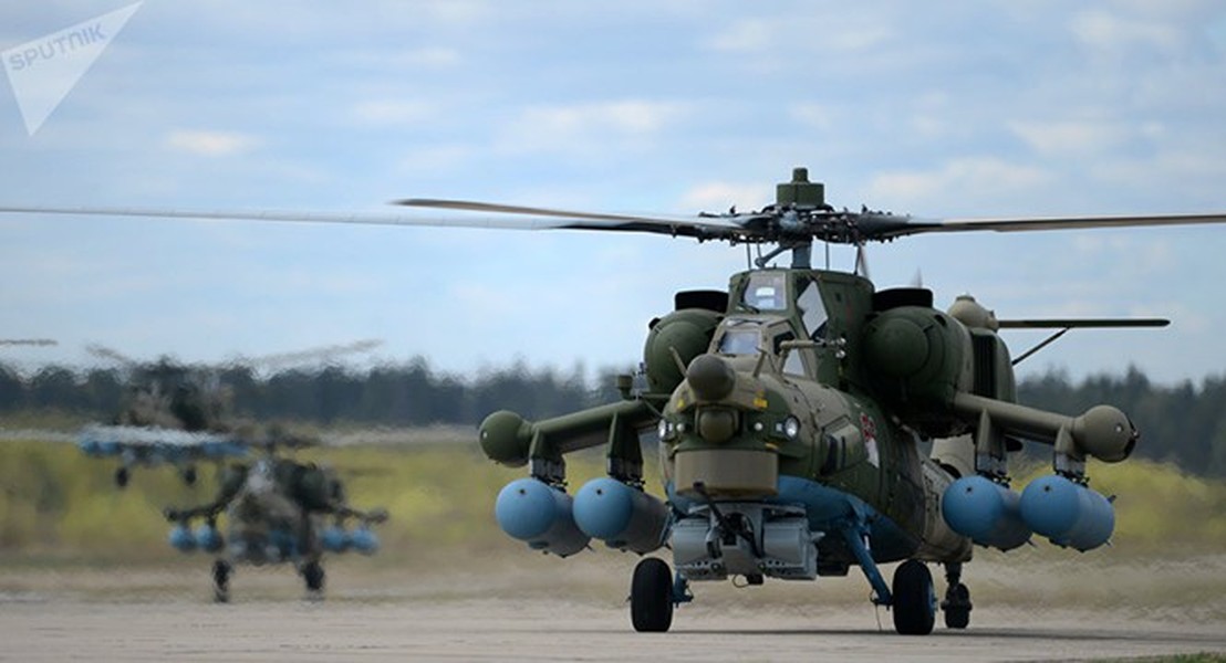 [ẢNH] Nga công bố hình ảnh trực thăng Mi-28UB rơi trong khi bay huấn luyện