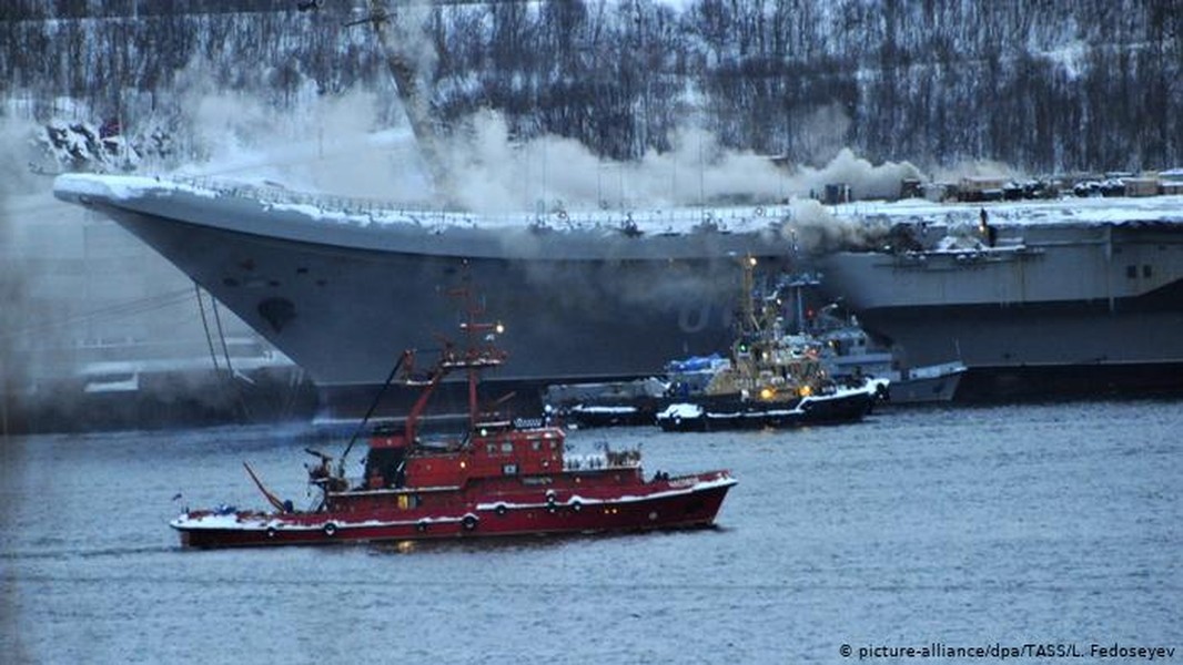 [ẢNH] Tàu sân bay Nga thiệt hại đến mức không ngờ sau vụ hỏa hoạn
