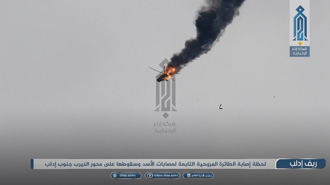 [ẢNH] Lộ khoảnh khắc và vũ khí bắn hạ trực thăng Mi-8 chở sĩ quan cao cấp Syria
