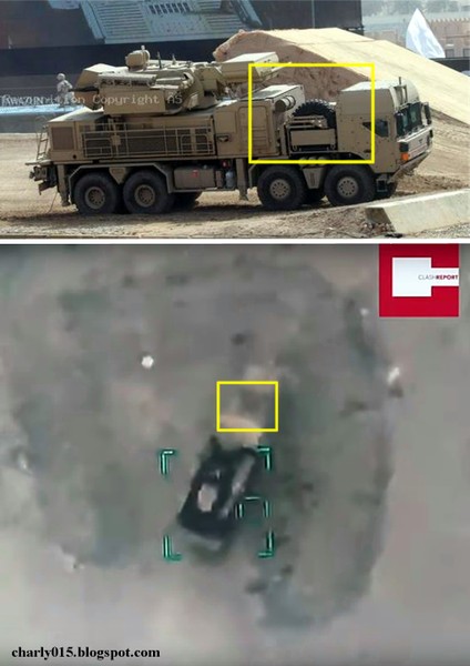 [ẢNH] Pantsir-S1 Syria bị máy bay không người lái Thổ Nhĩ Kỳ tiêu diệt từ cự ly chỉ vài km?