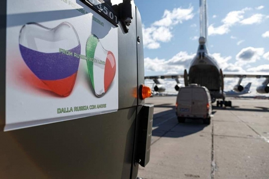 [ẢNH] Italia bất ngờ chỉ trích nặng nề viện trợ y tế của Nga
