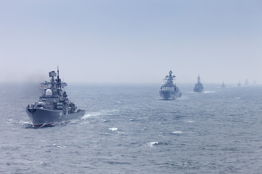 [ẢNH] Hạm đội Thái Bình Dương Nga triển khai cùng lúc 18 tàu cho nhiệm vụ tác chiến