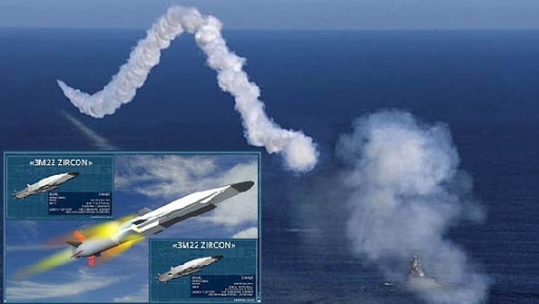 [ẢNH] Tên lửa Zircon Nga đủ sức nhấn chìm tàu sân bay Mỹ kể cả không mang đầu đạn
