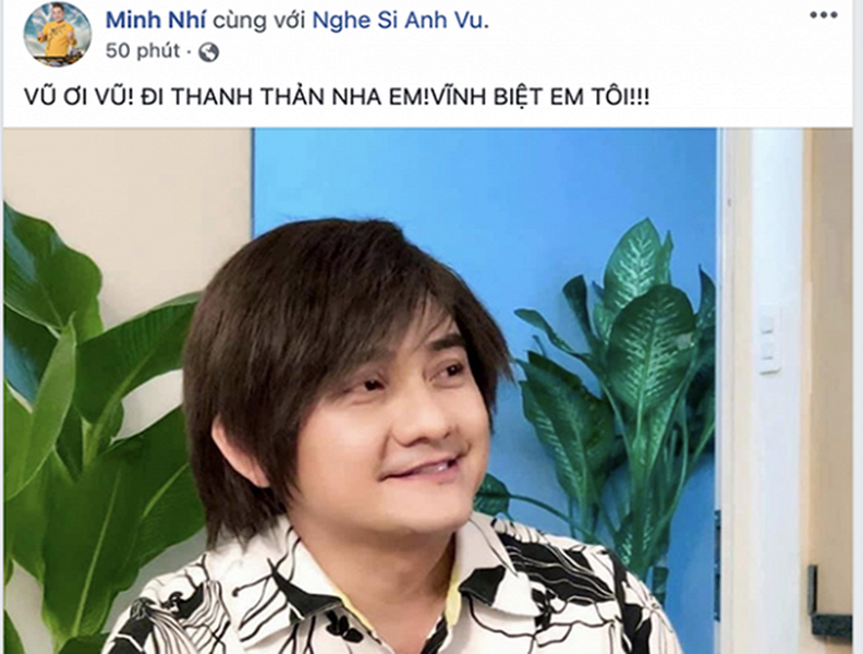 Facebook sao Việt ngập tràn hình ảnh, trạng thái đau buồn trước tin nghệ sĩ Anh Vũ qua đời