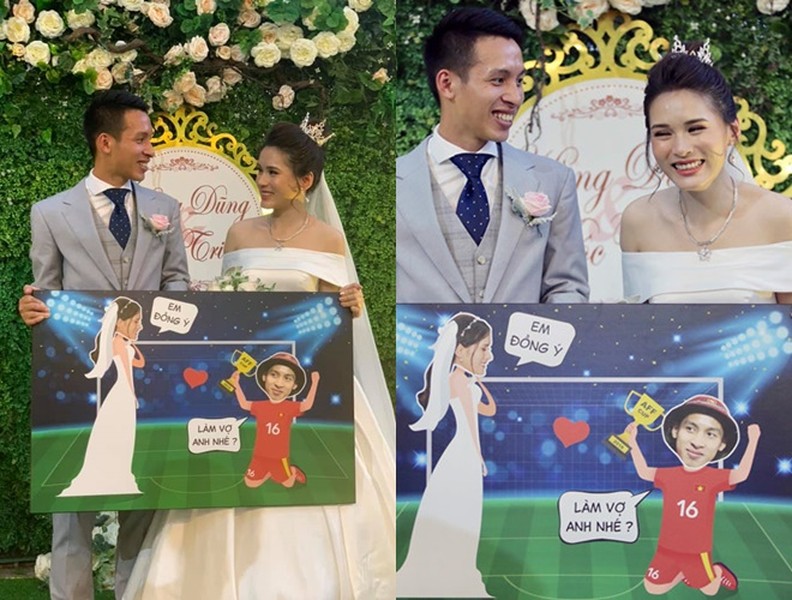 Dàn soái ca áo trắng tuyển Việt Nam gây sốt khi đi dự đám cưới cầu thủ Hùng Dũng